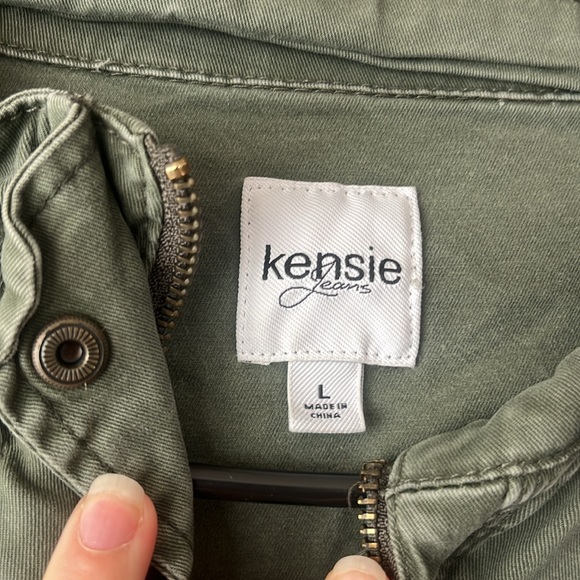 Olive green bomber cargo jacket - Picture 2 of 3